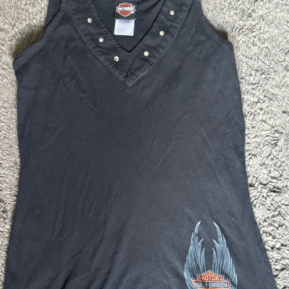 Winnipeg Harley-Davidson Black Sleeveless Top